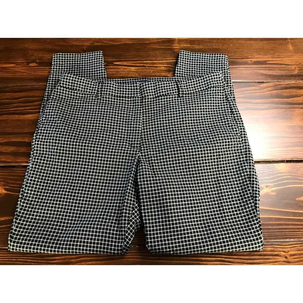 Relativity Pants, Women's Size 16, Black White, Checkered, Dress Pants